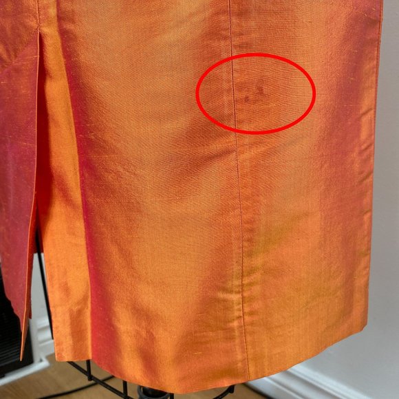 RARE Toronto Designer Silk Iridescent Y2K Dress - Picture 14 of 16